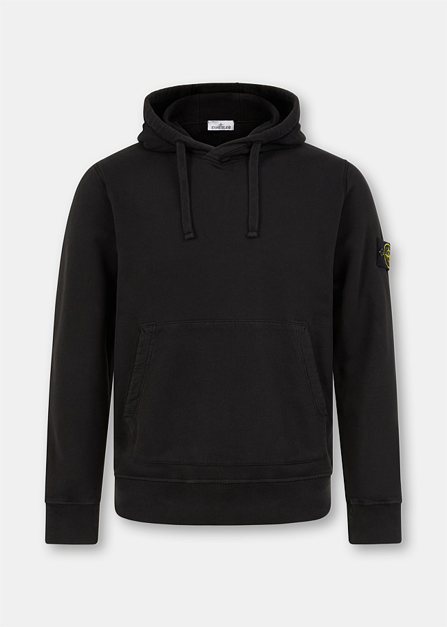 Black Classic Compass Patch Hoodie
