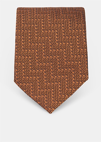 Burnt Orange Silk Tie