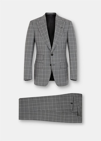 Black & White Two Piece Windsor Suit