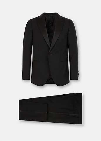 Black Tuxedo Peak Lapel Suit