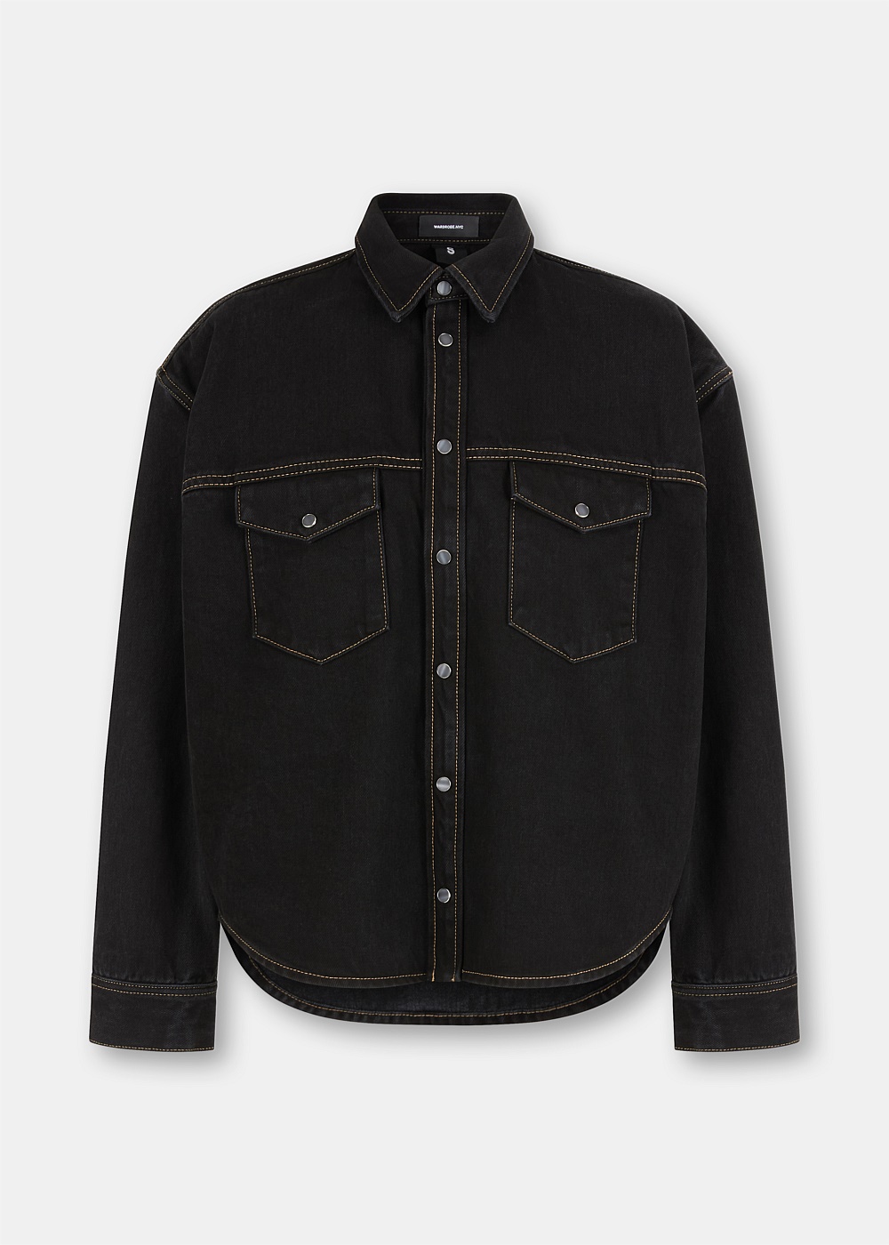 Shop WARDROBE.NYC Black Denim Jacket | Harrolds Australia