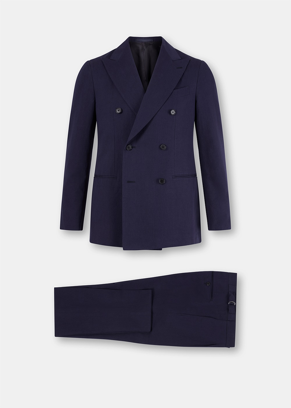 Shop CARUSO Navy Two Piece Aida Double Breasted Suit | Harrolds Australia