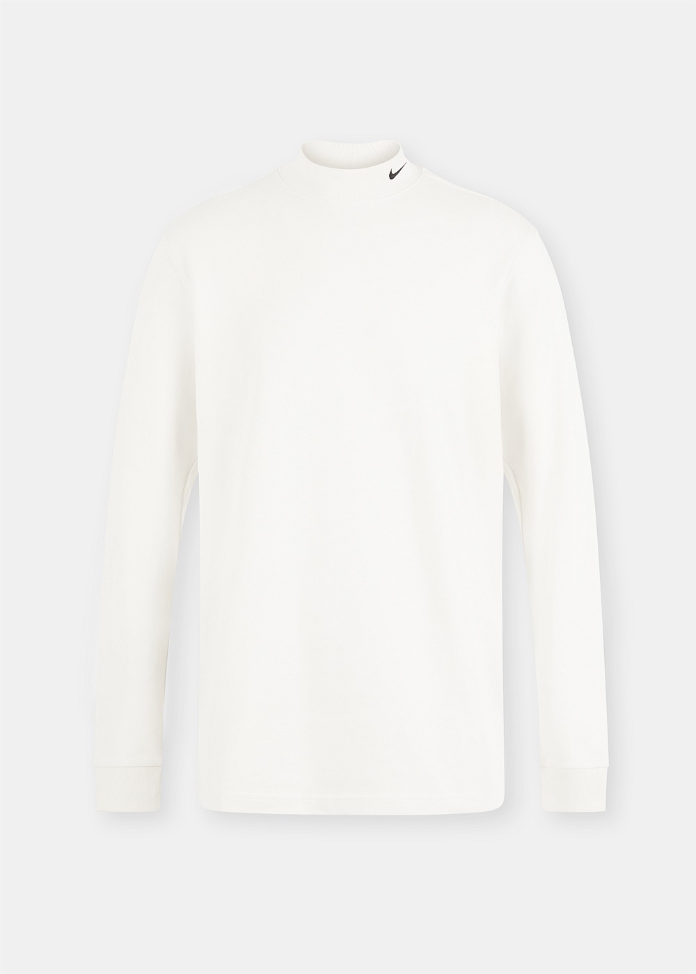 Shop Nike Long-Sleeve Mock-Neck Shirt White | Harrolds Australia