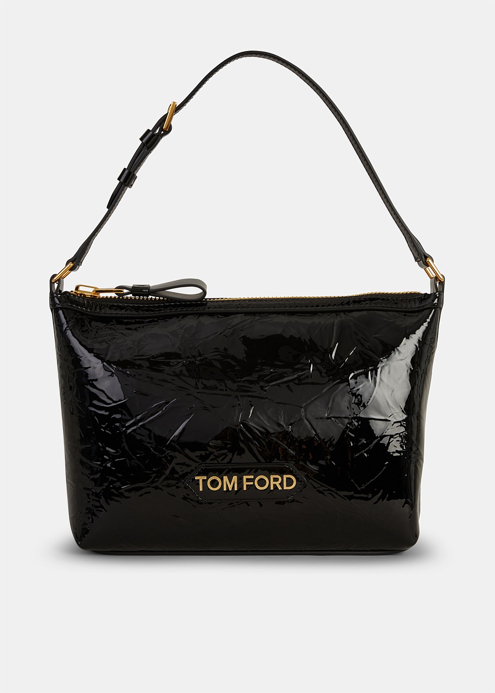 Shop Tom Ford Black Hobo Small Evening Bag