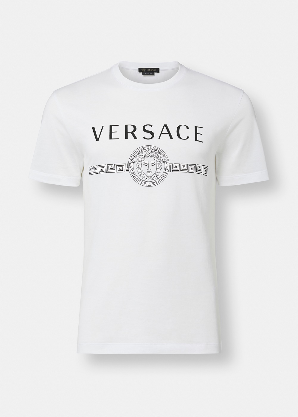 red and black versace shirt
