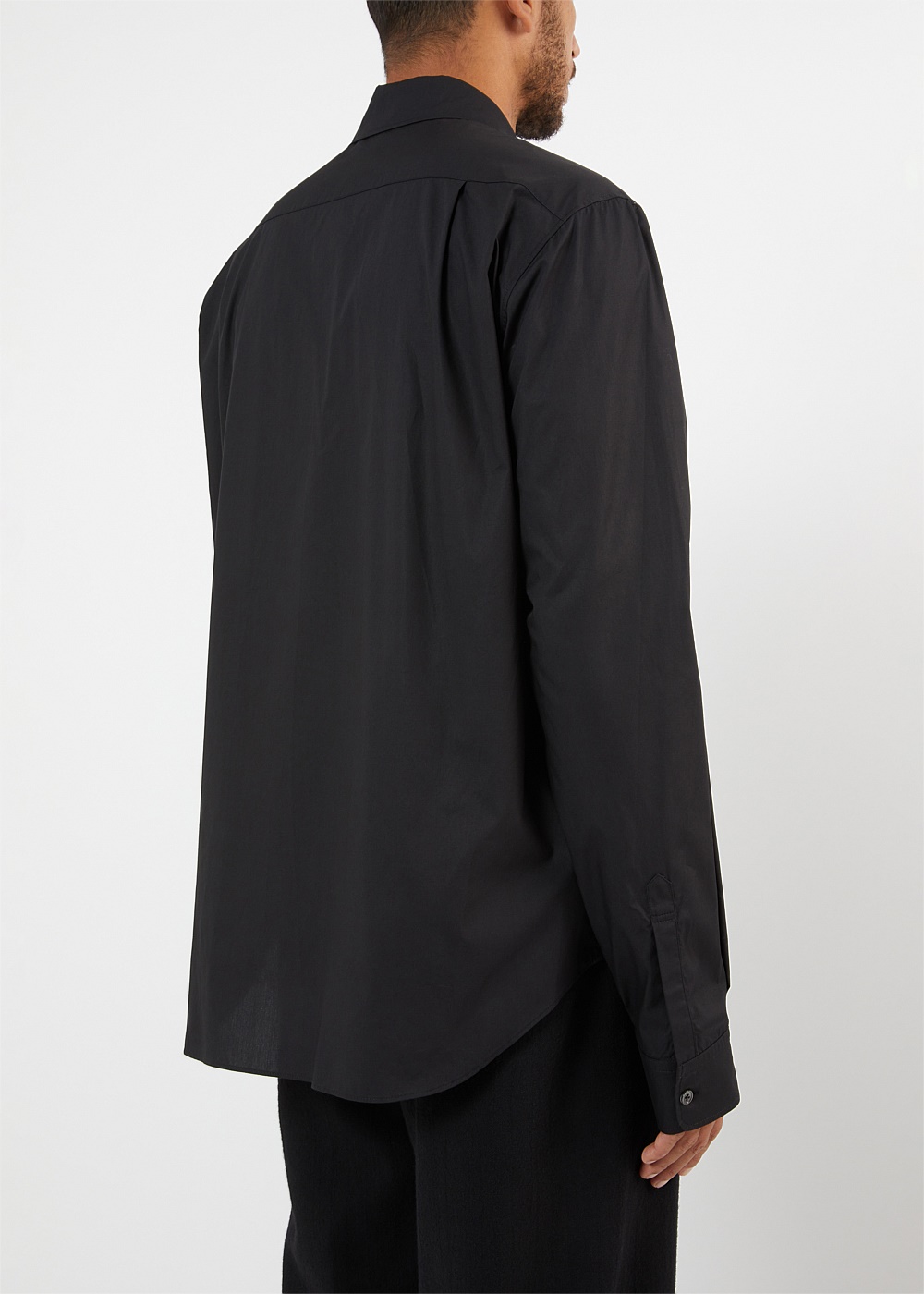Shop Ann Demeulemeester Andre Classic Black Shirt | Harrolds Australia