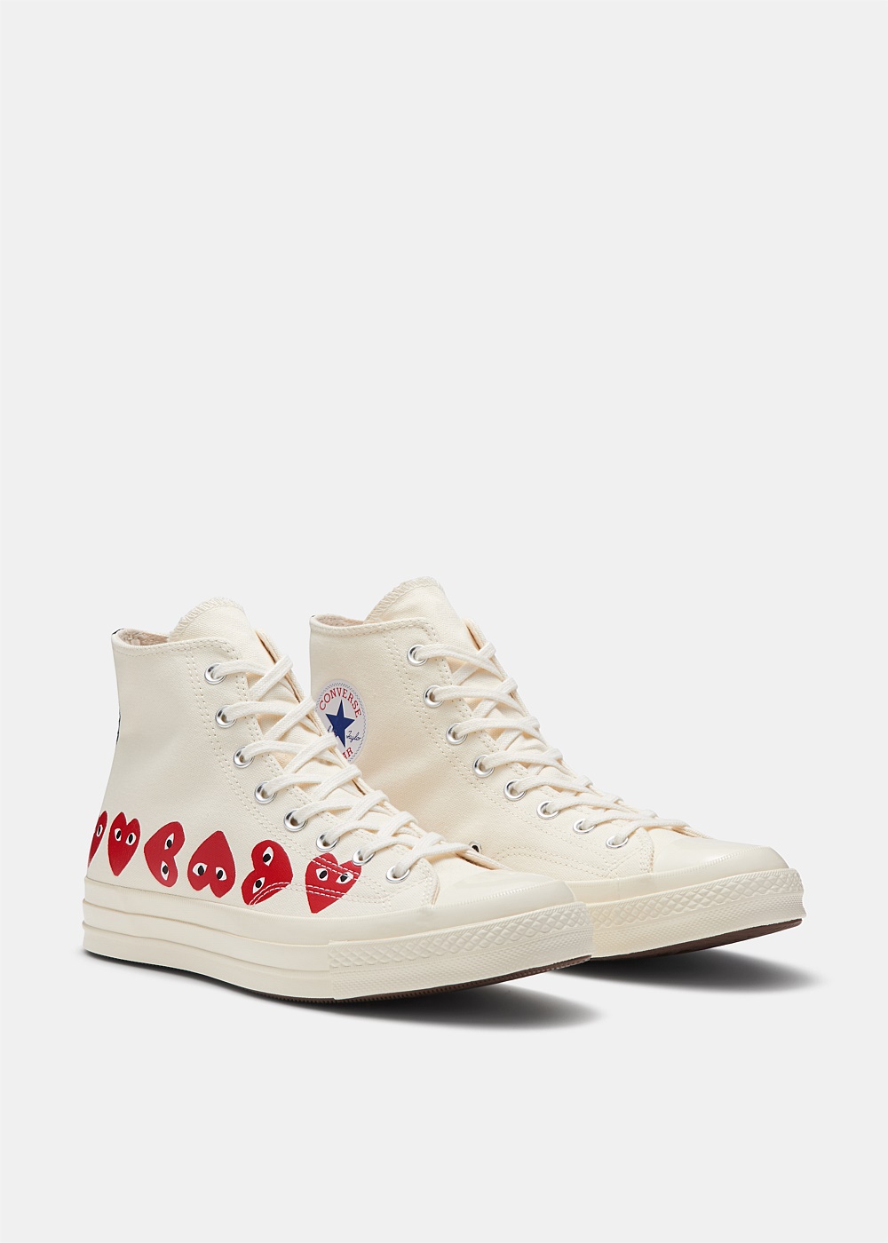 Shop COMME Des GARÇONS Play X Converse Chuck Taylor 70s Multi Heart  High-Top Sneakers | Harrolds Australia
