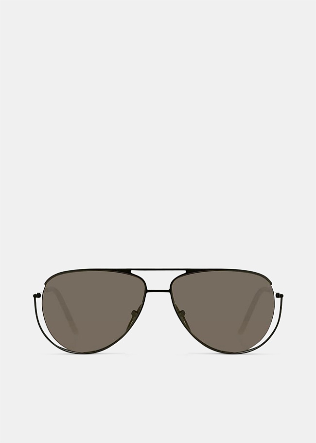 Graphite S6 Nero Aviator Sunglasses