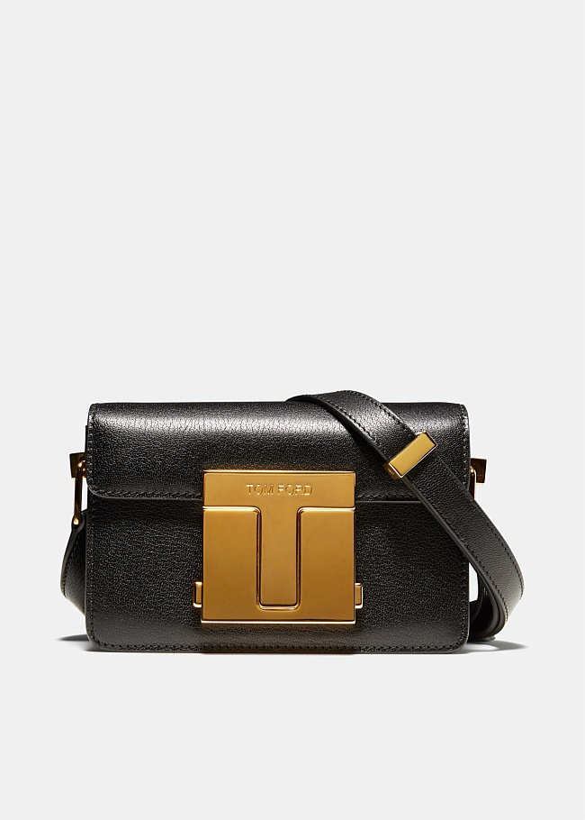 Shiny Grained Leather Small 001 Bag