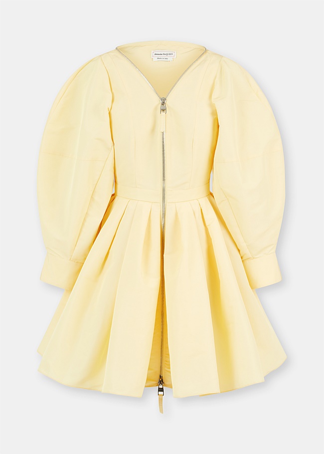Yellow Mini Cocoon Dress