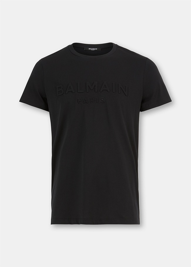 Black Embossed Logo T-Shirt