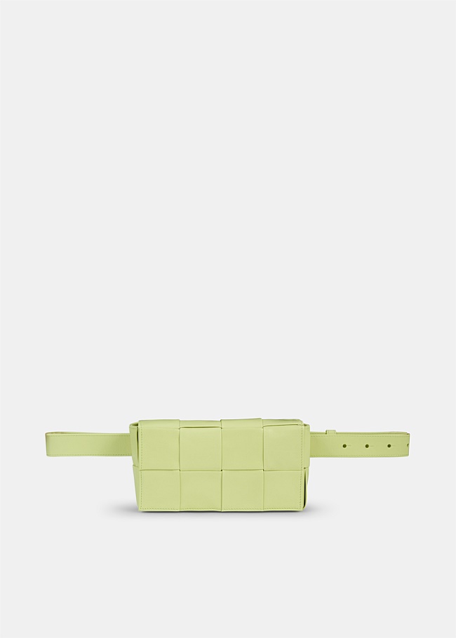Lemon Intreccio Mini Casette Belt Bag