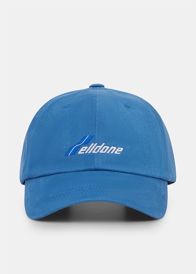 Blue Logo Printed Baseball Cap