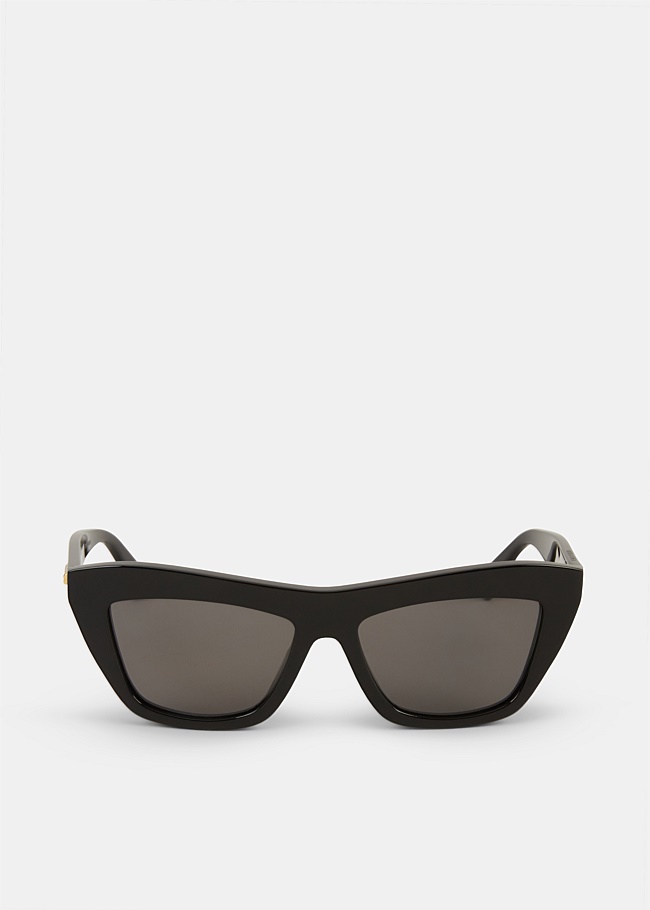 Black Angled Cat Eye Sunglasses