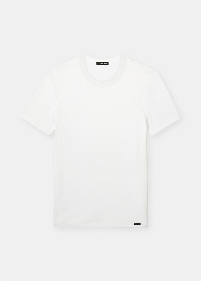 White Stretch Short Sleeve T-Shirt