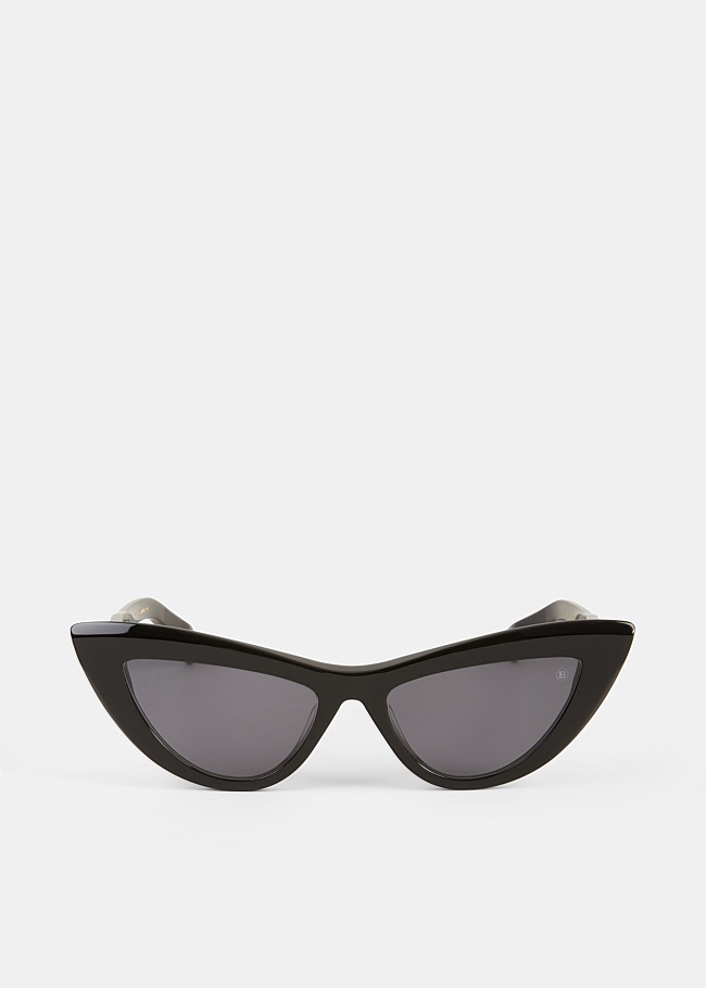Black Jolie Cat Eye Sunglasses