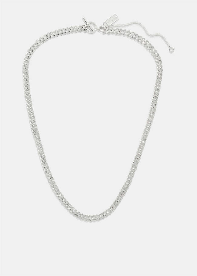 Silver Spliced Necklace