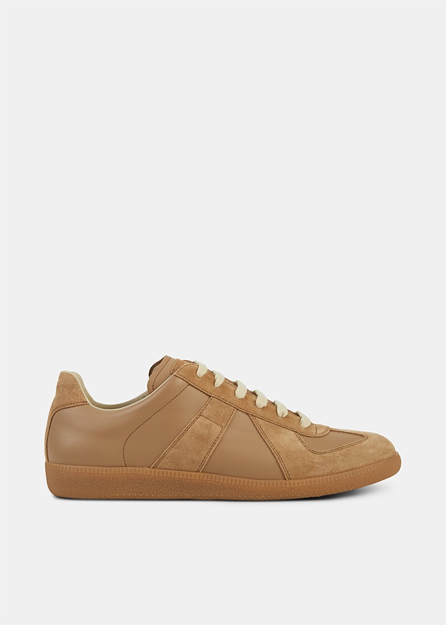 Replica Tan Leather Sneaker
