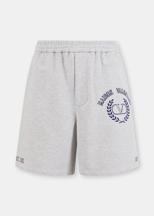 Grey Bermuda Logo Shorts