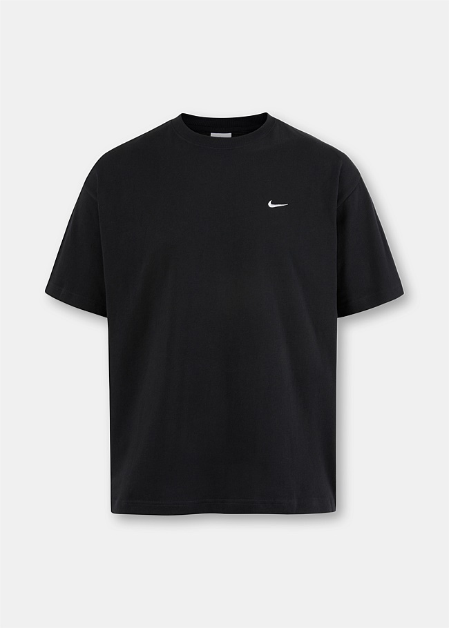 Black Essential Swoosh Logo T-Shirt
