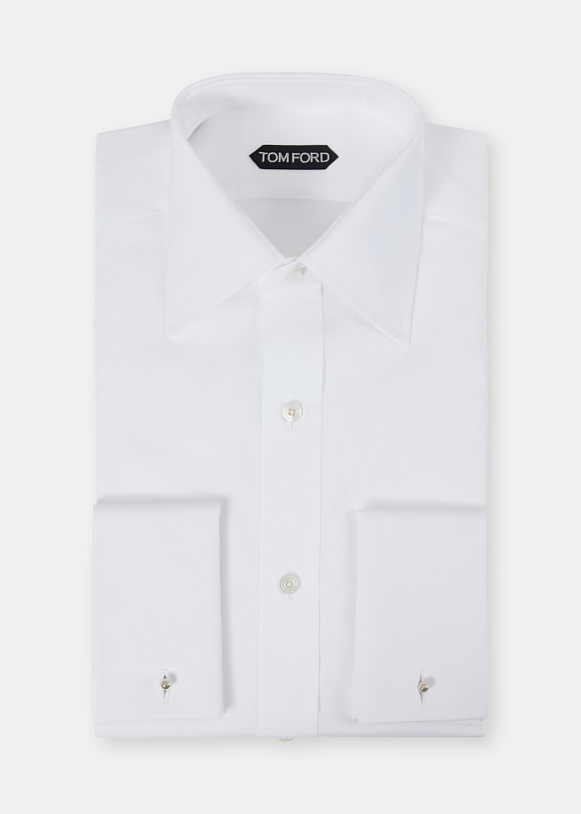White French Cuff Poplin Shirt