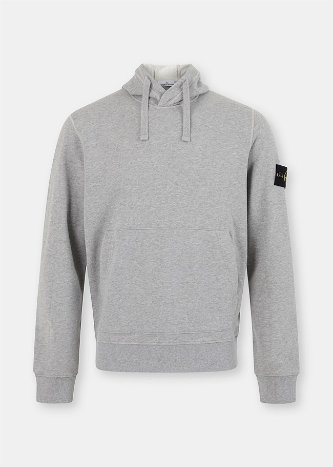 Grey Classic Compass Patch Hoodie