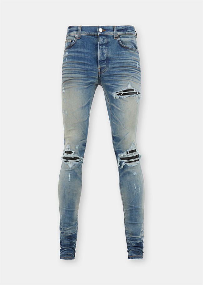 Indigo MX1 Leather Jeans