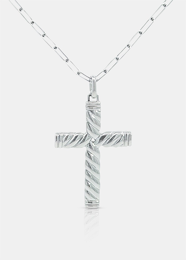 Silver Cross Necklace 