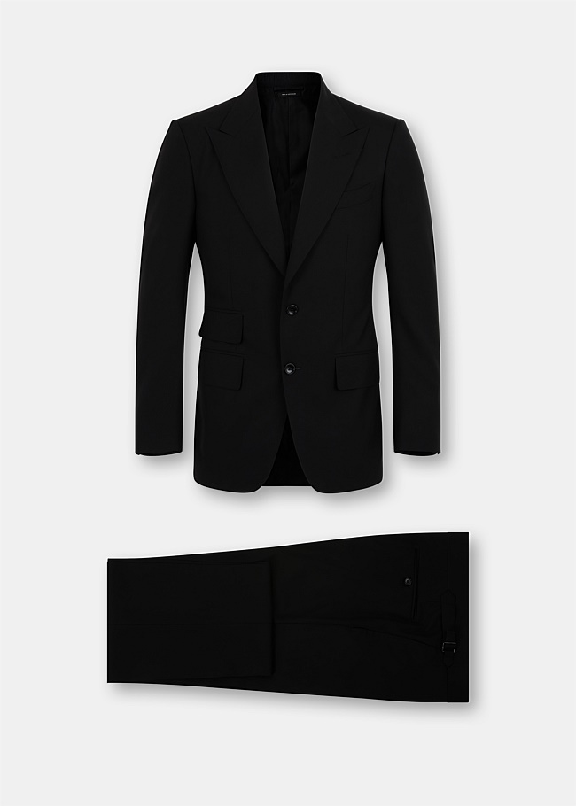 Black Windsor Two Piece Suit