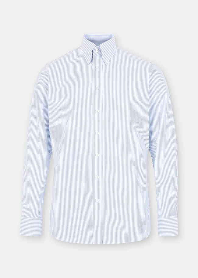 White & Blue Oxford Shirt