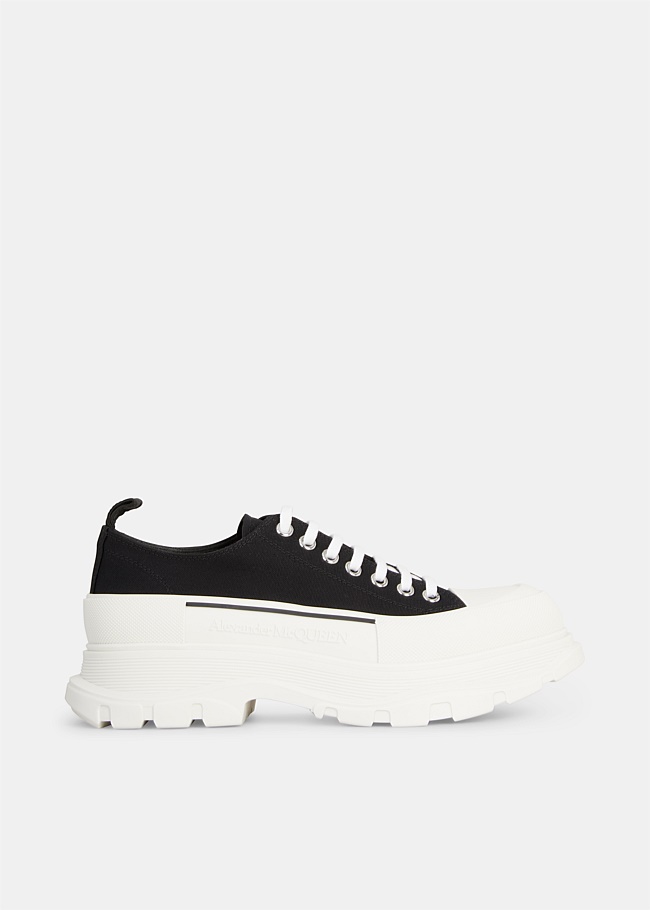 Black & White Tread Sneakers