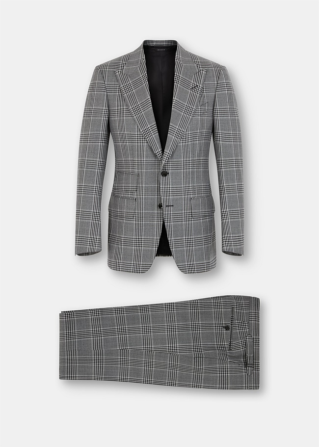 Black & White Two Piece Windsor Suit