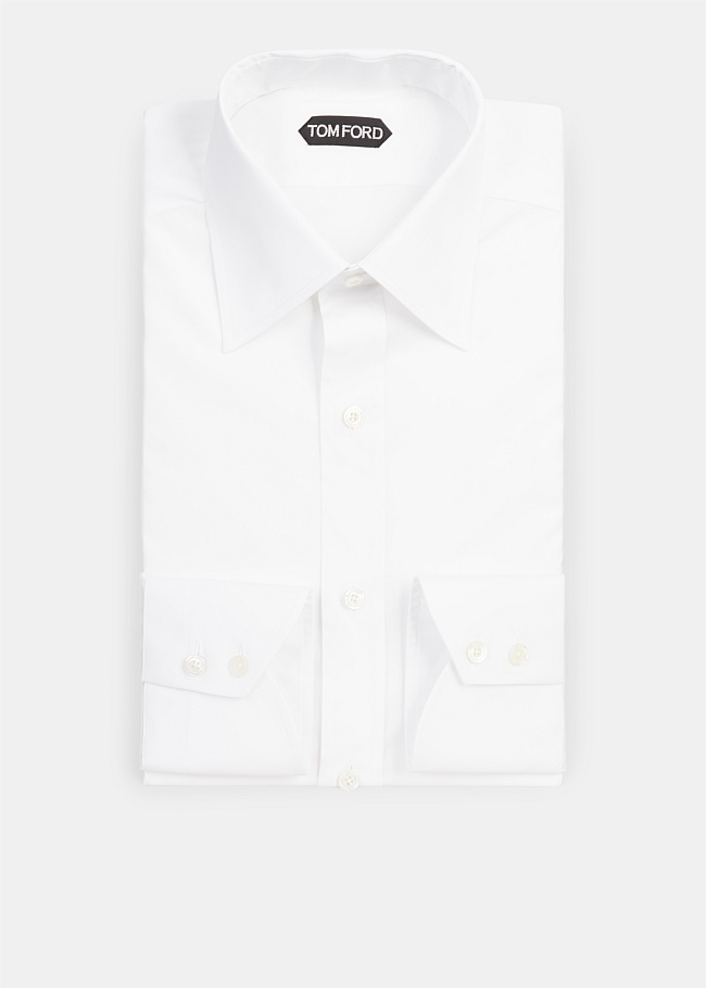 White Slim Fit Casual Business shirt