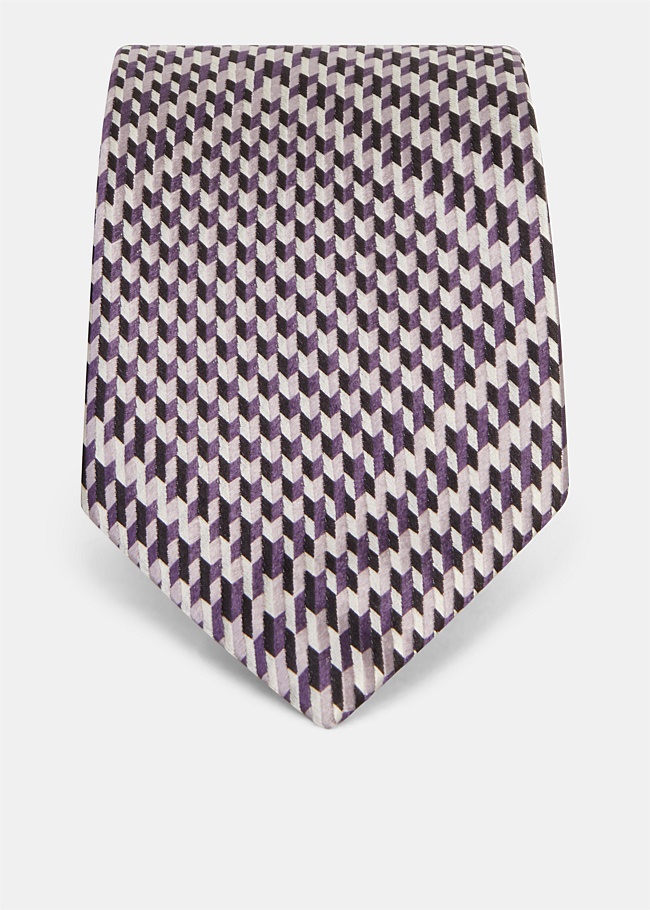 Violet Pattern Tie