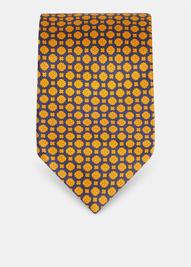 Gold Silk Tie 