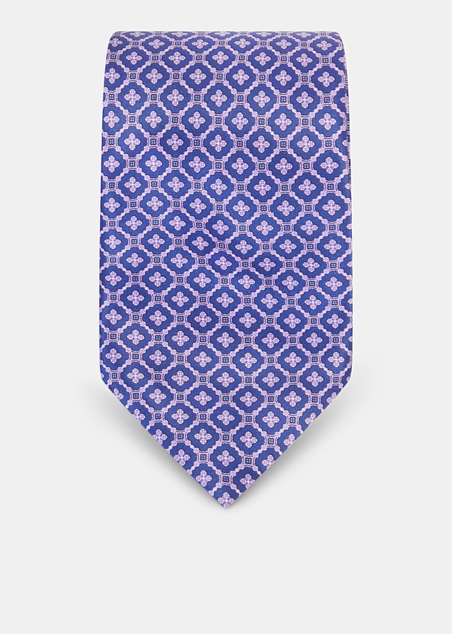 Purple Print Tie
