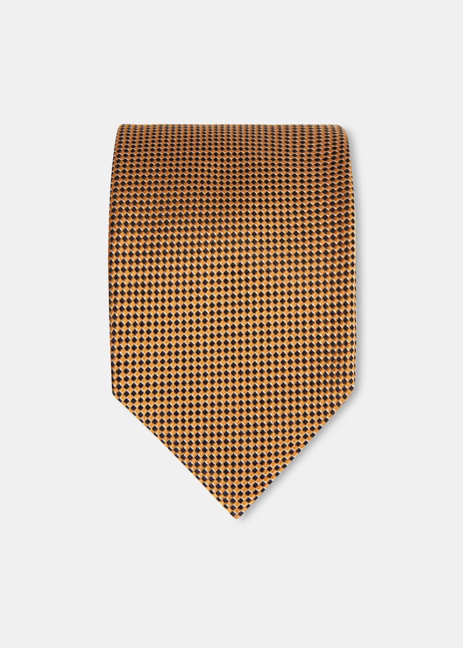 Silk Diamond Patterned Tie 