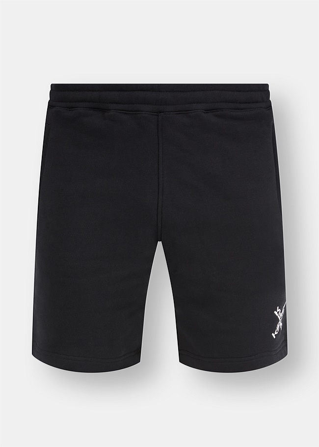 Black Sport Little X Shorts