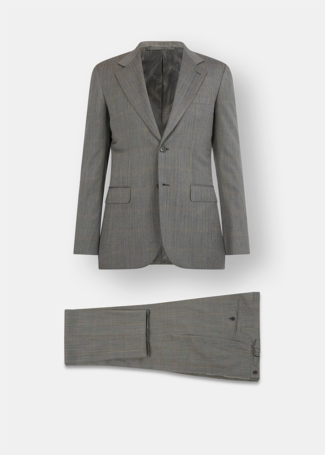 Virgilio Grey Herringbone Suit 