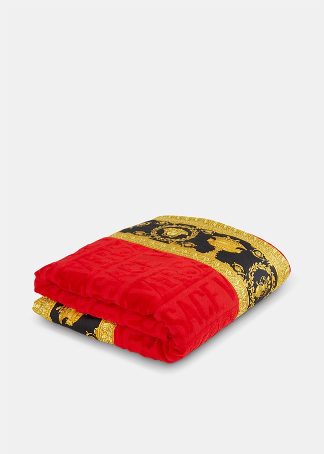 Baroque Red Towel 
