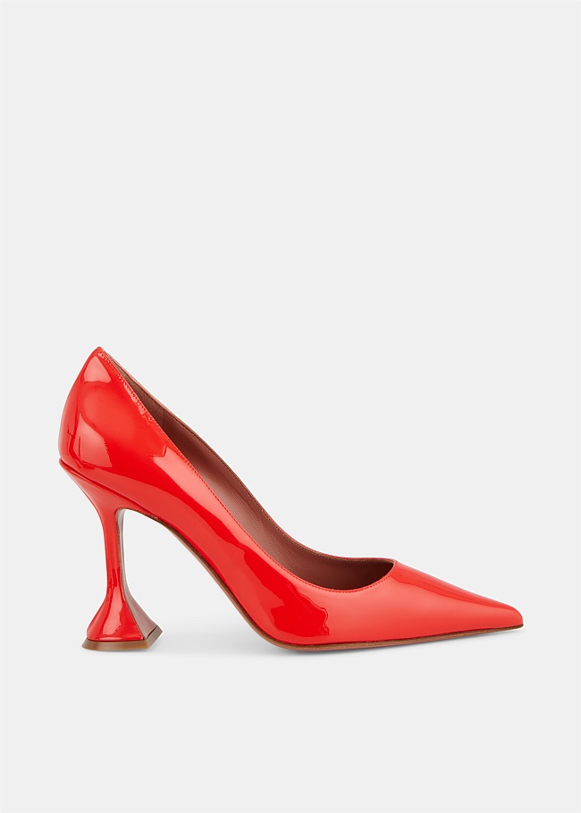Ami Red Patent Leather Pumps 
