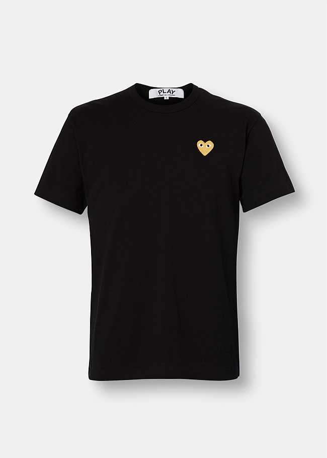 Black Gold Heart Logo T-Shirt