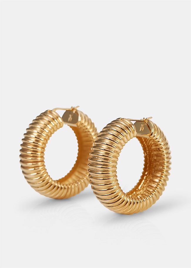 Ami Gold Small Thick Hoop