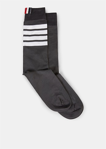 Grey 4-Bar Socks