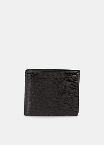Black Python Bi-Fold Wallet