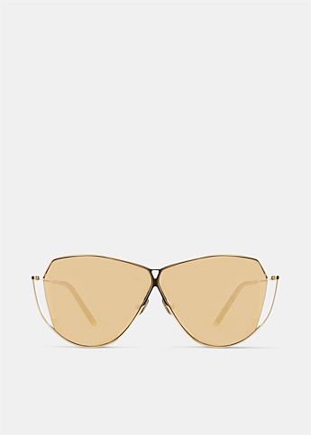 Gold S2 Aurous Aviator Sunglasses