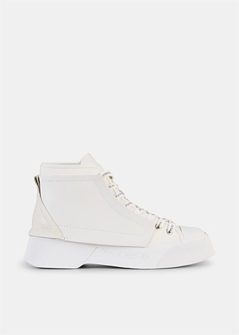 White High-Top Trainer Sneakers