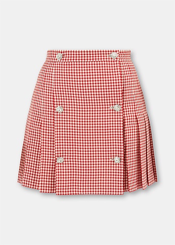 Red Little Heart Mini Skirt