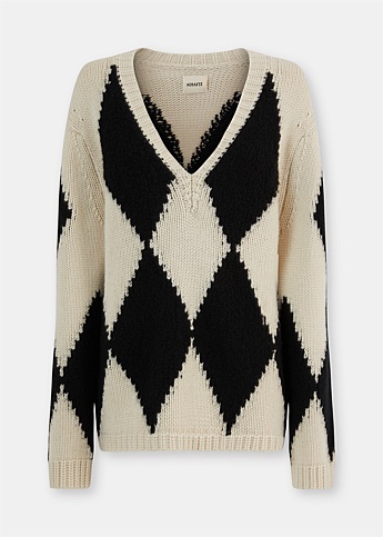 Valerie Intarsia-Knit Cashmere Sweater