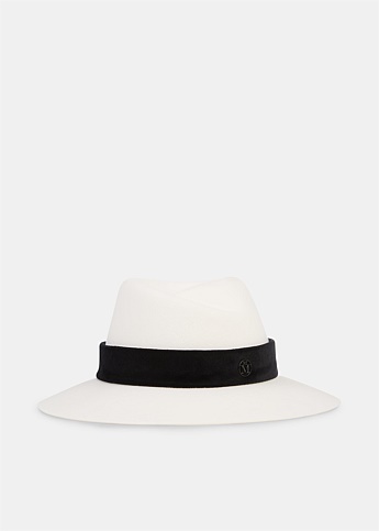 White Virginie Bow Hat